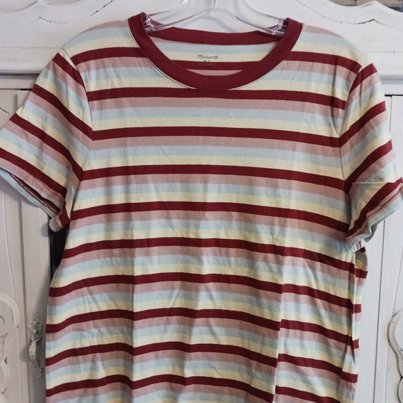 Madewell Stripe Cropped T-Shirt - Picture 7 of 7